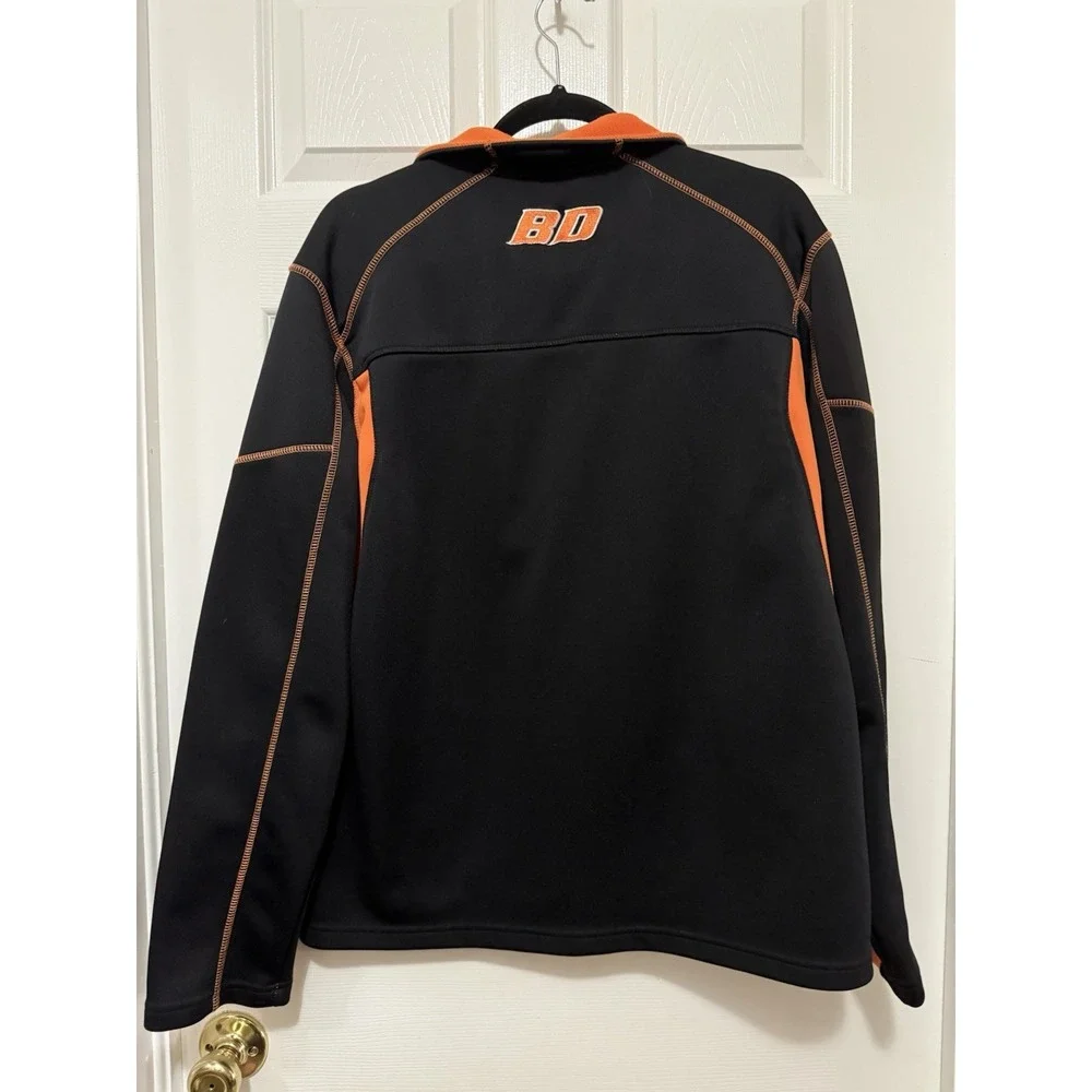 FXR Racing Boon‎ Docker Full Zip Jacket L Black Orange Snowmobile Ski Snowboard